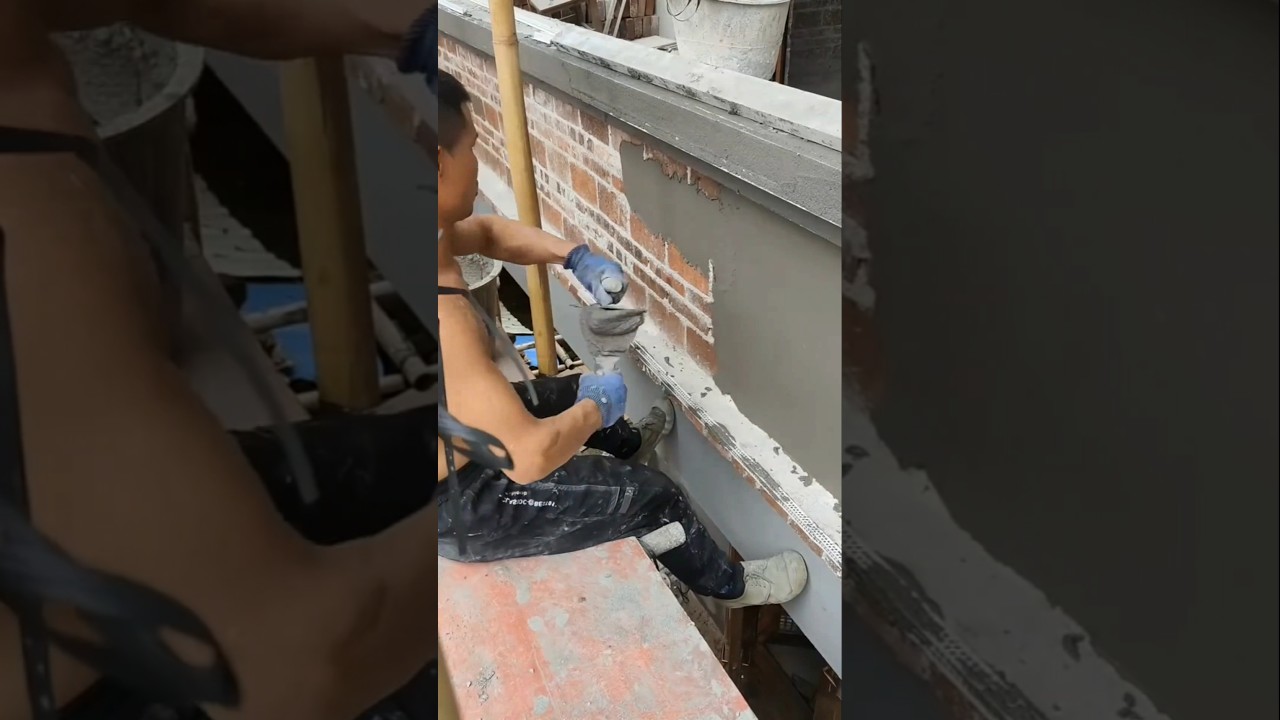 Master Level Brick Plastering Skill