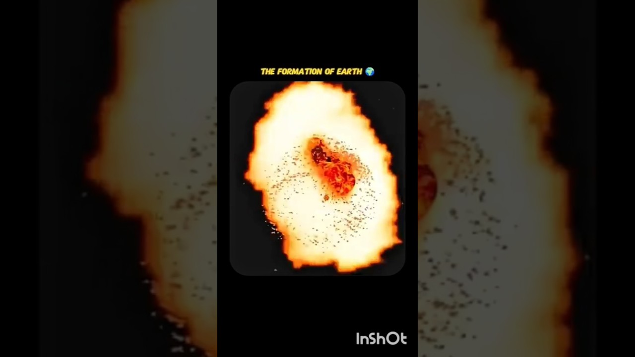 How Earth Was Actually Made! 🌍 #SpaceFacts #EarthFormation #Astronomy #Shorts