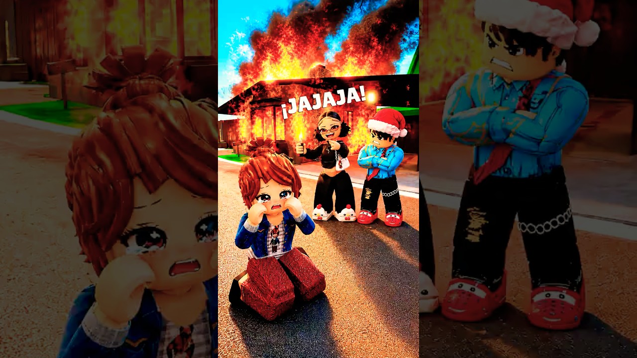 LA CHICA PILCHERA DAÑÓ LA CASITA DE LA CHICA HUMILDE 😭 #roblox #brookhaven #robloxbrookhaven