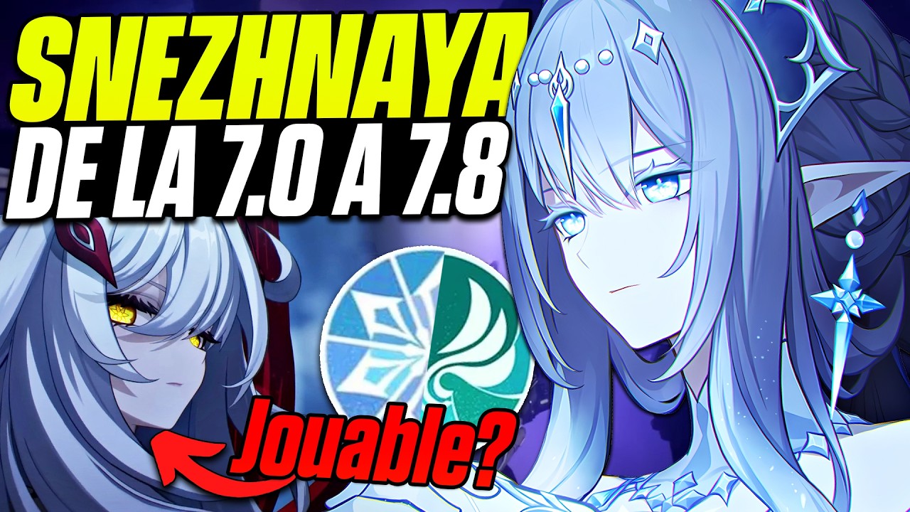 TOUT SUR SNEZHNAYA ! Les Persos de la 7.0 à 7.8 (Date, Élément et Rôle) | Genshin Impact