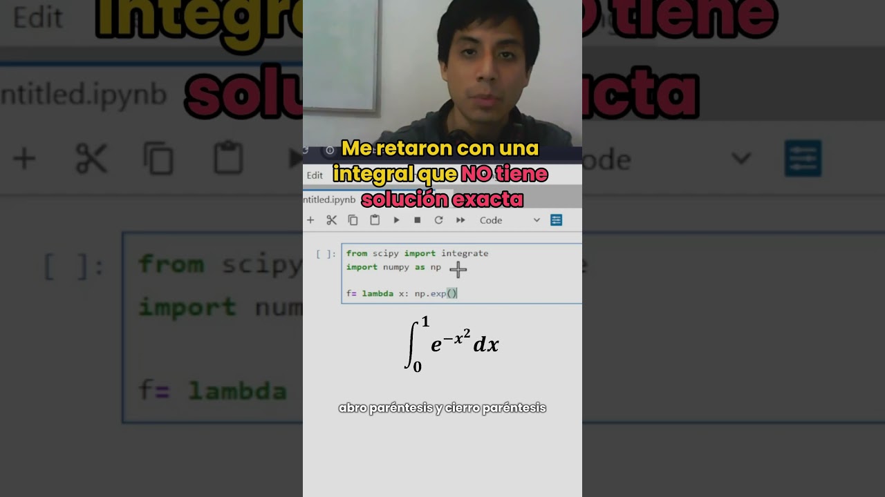 Me retaron con una integral que NO tiene solución exacta  #calculo #matematicas #python