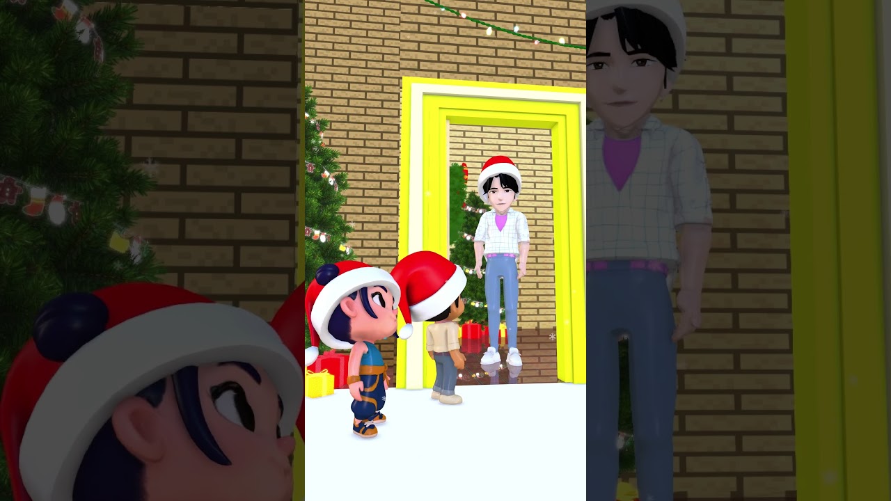 Merry Christmas  Baby Jinu Knocks On The Door To Find Her Parents #Kpop #christmas