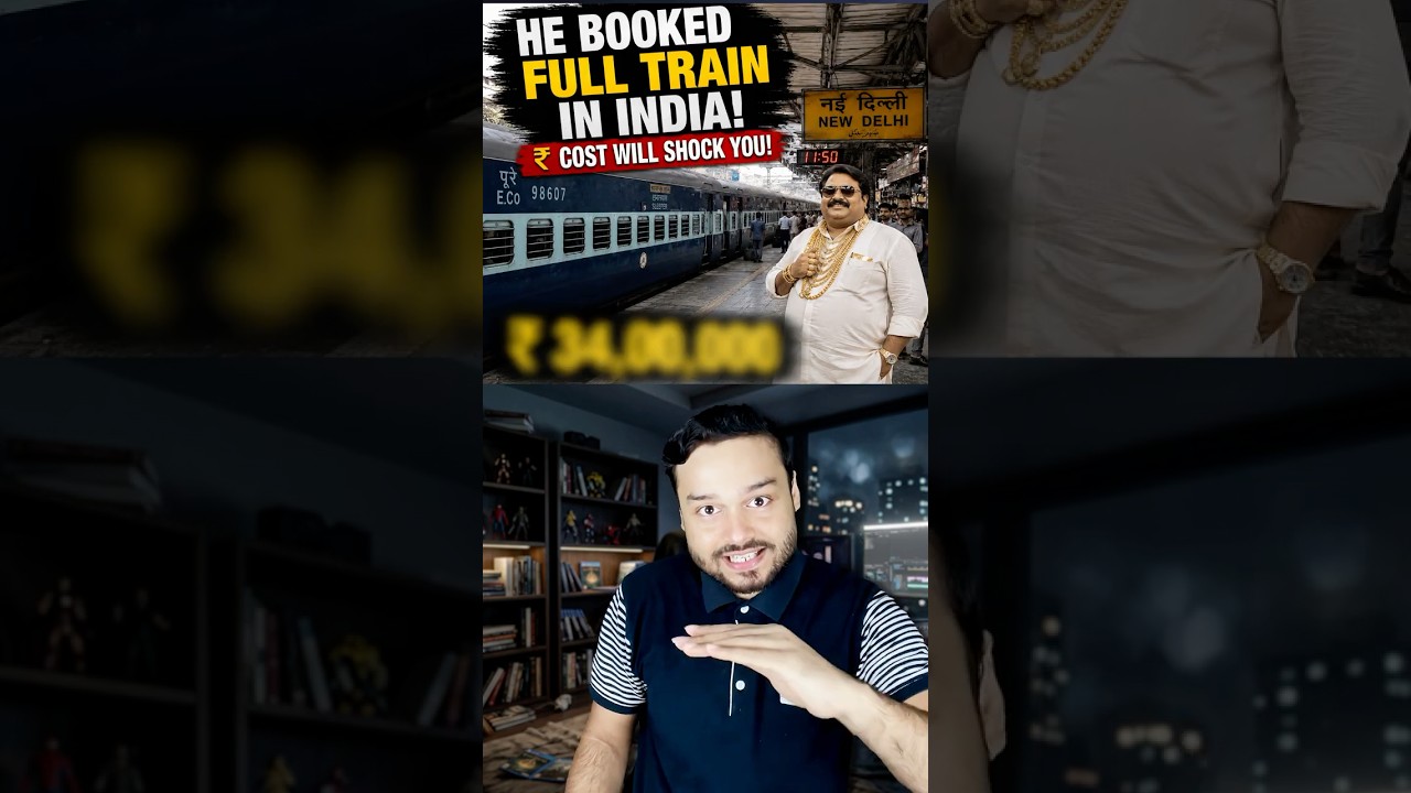 He Booked FULL TRAIN! Know The Cost! FULL Railway Station SHOCKED! #shorts