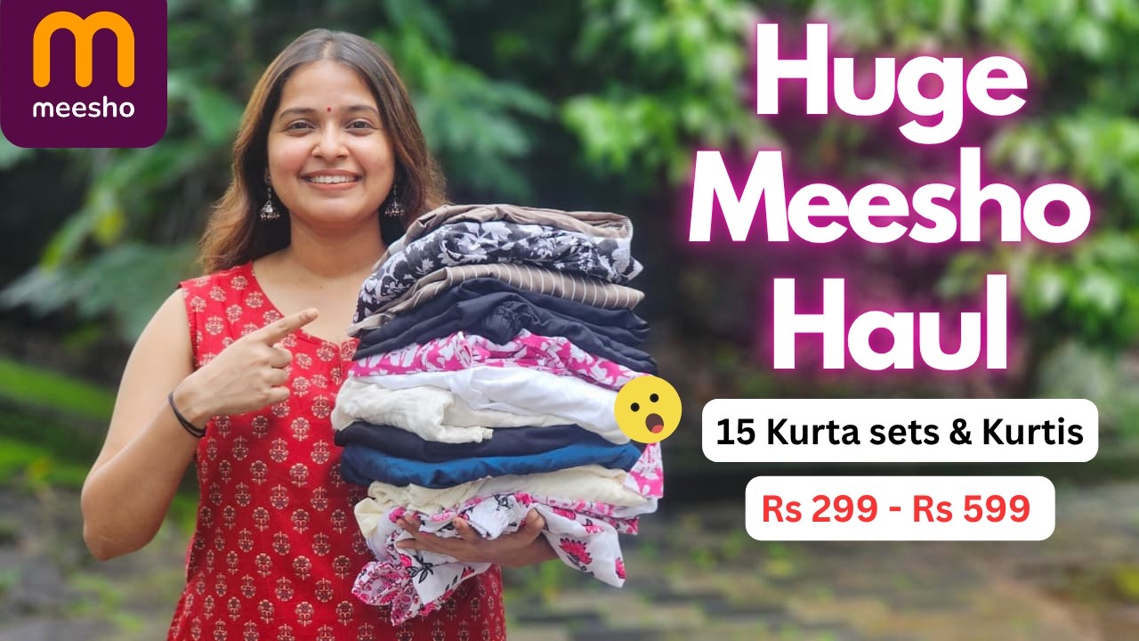 15 Meesho Dailywear Kurta Sets & short Kurtis under Rs 599 | Meesho SALE Haul
