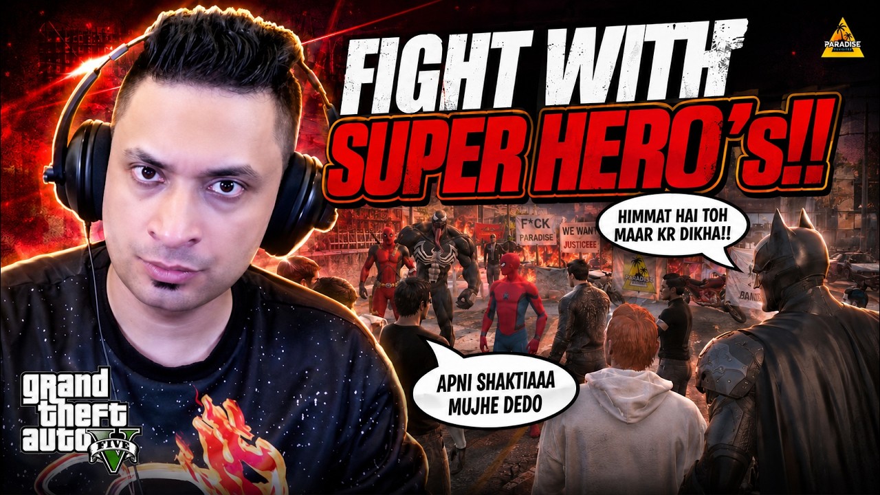 FIGHTING WITH SUPER HEROES IN CITY 😲 GTA 5 RP GAMEPLAY | MRJAYPLAYS