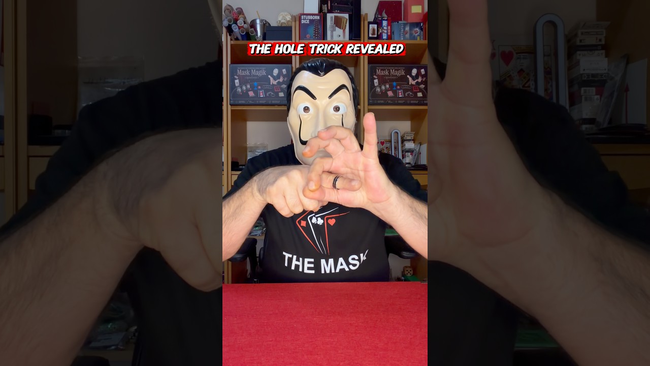The Hole Magic Trick Revealed 🪄 #MaskMagik #magic #tricks #magictricks