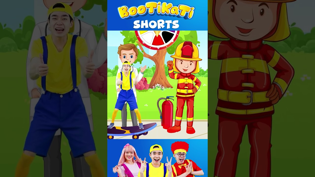 Colorful Song | Jobs Song for Kids With Bootikati Shorts| Nursery Rhymes For Toddlers #kidssongs
