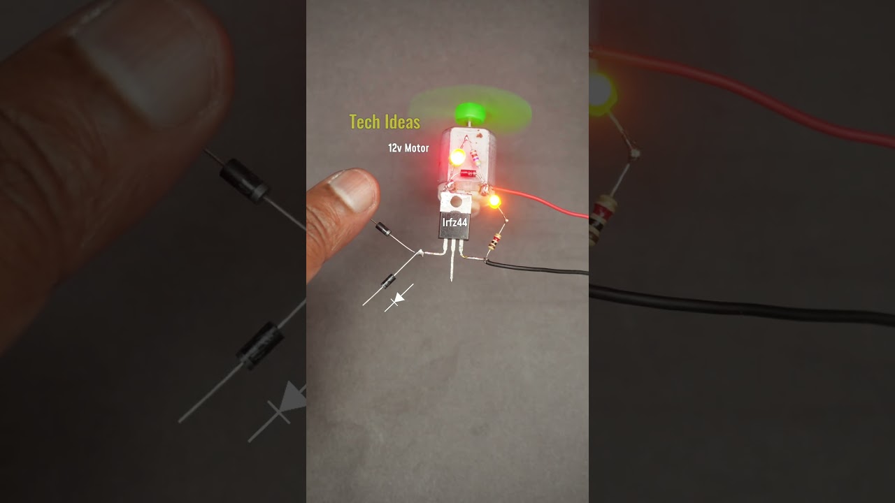 Touch control circuit #motordriver #touchswitch #electronics #gadgets #diy