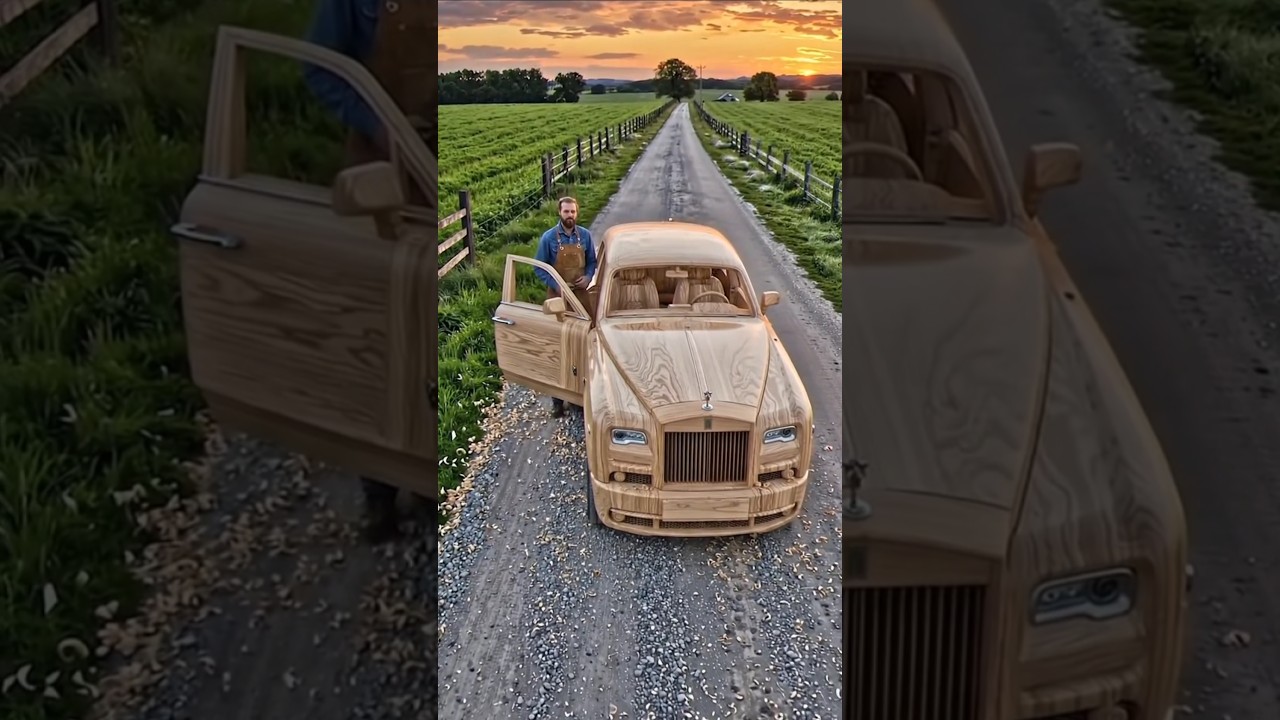 I Built a Luxury Rolls-Royce  From Wood | Amazing Woodworking Craftsmanship #automobile #woodscraft