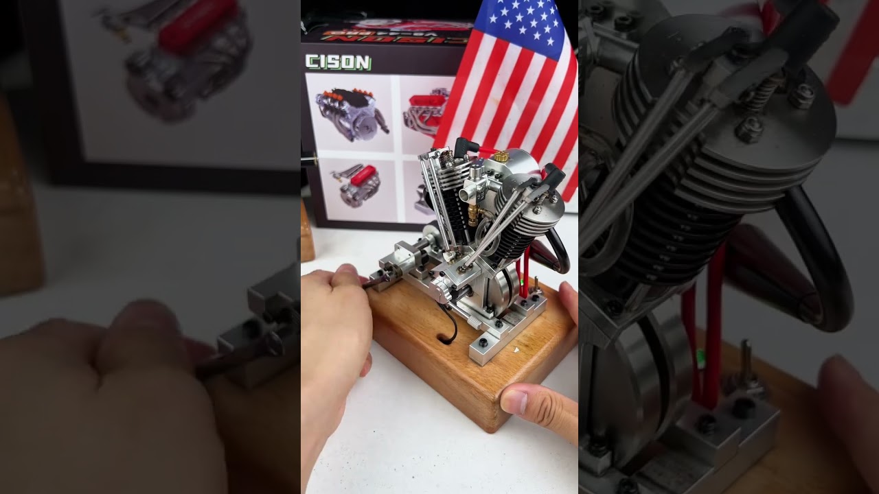 Vintage Motorcycle V2 Engine. #vintage #engine #engineering #model #harleydavidson