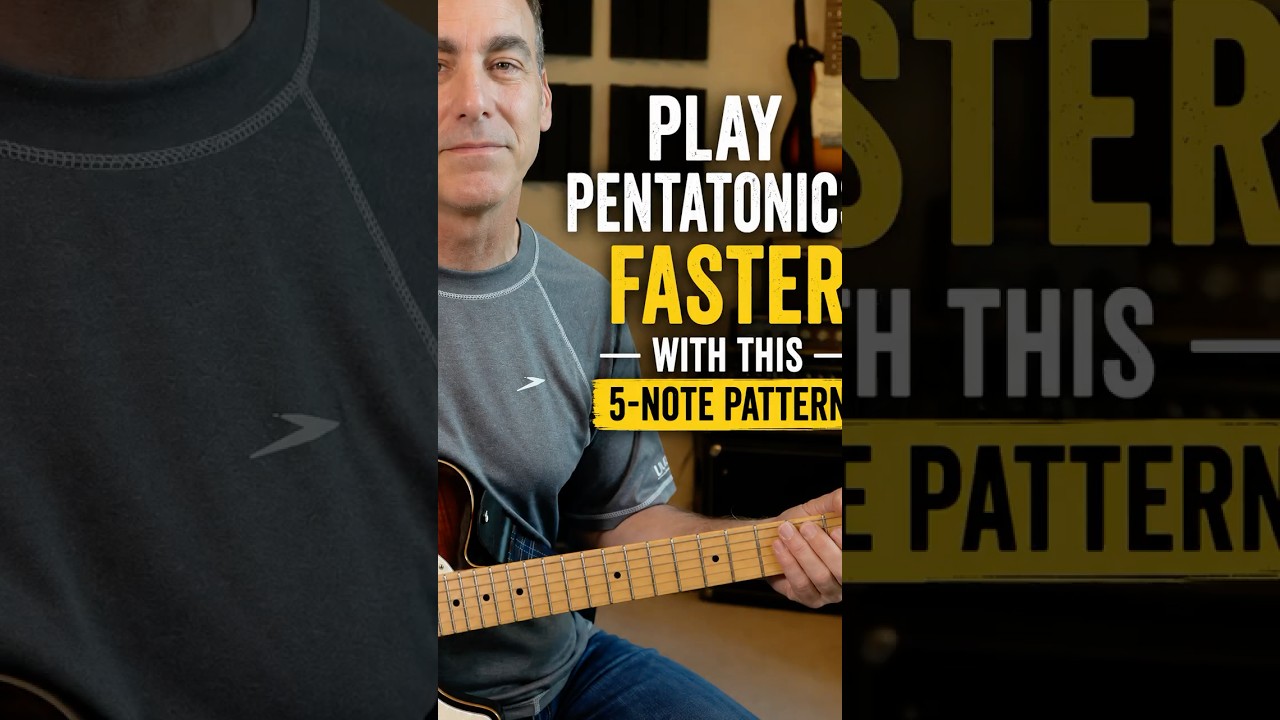 Play Pentatonics Faster with This 5-Note Hack #guitar #guitarlessons #guitarist #guitarlesson