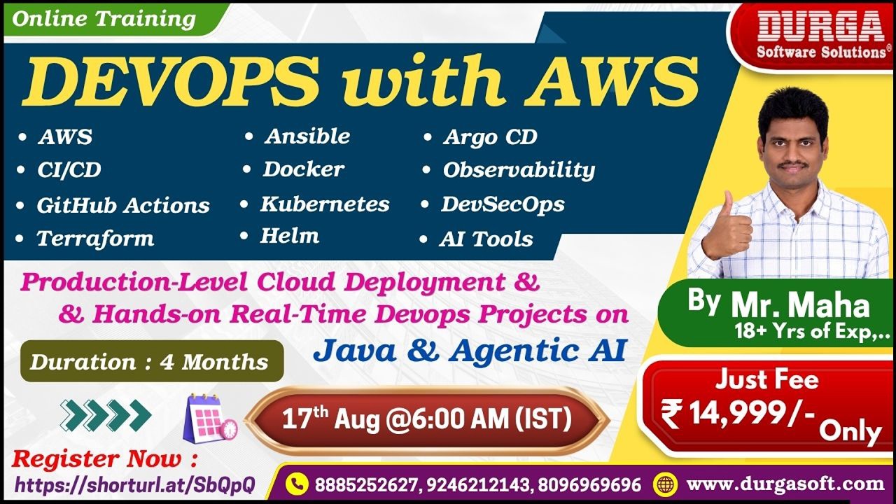 DEVOPS with AWS Online Training @ DURGASOFT