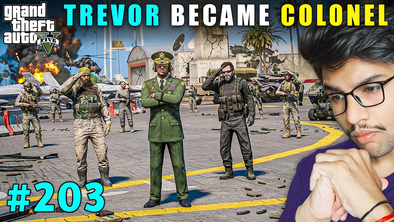 TREVOR BECAME MILITARY COLONEL | GTA V GAMEPLAY #203