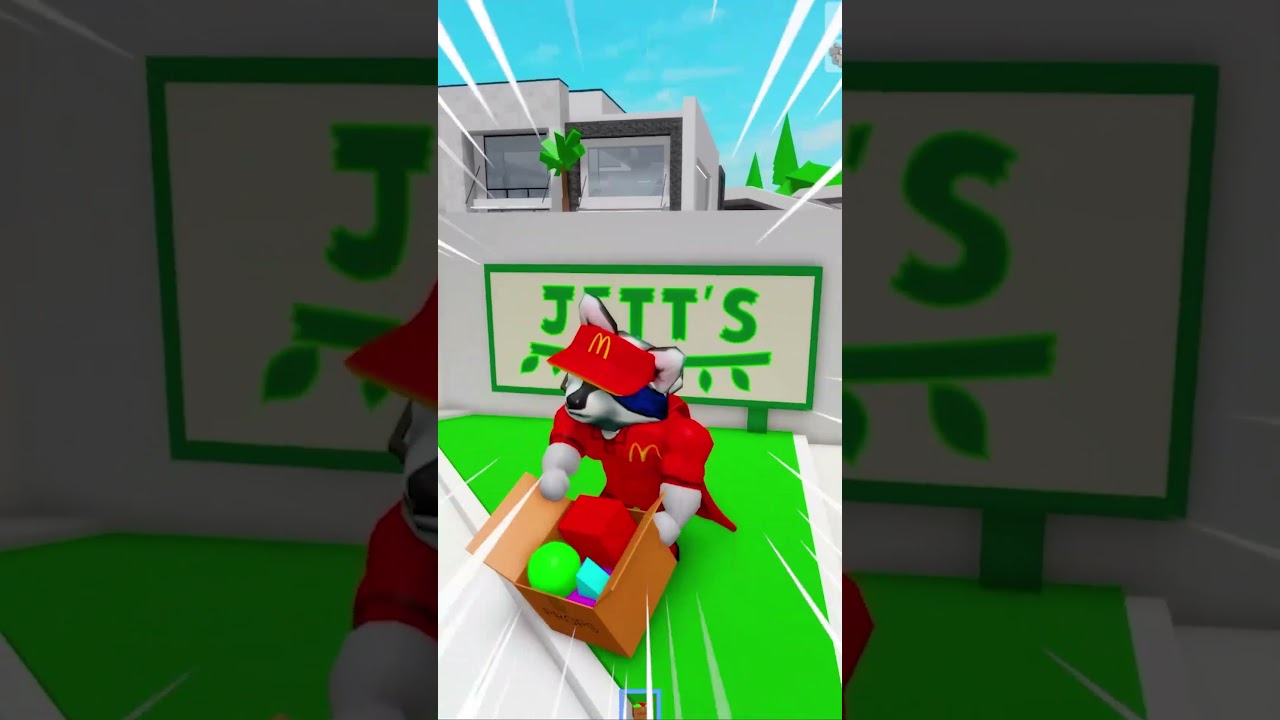 MCDONALD'S v ROBLOX BROOKHAVENU?! 🍟 #shorts #roblox #jongles