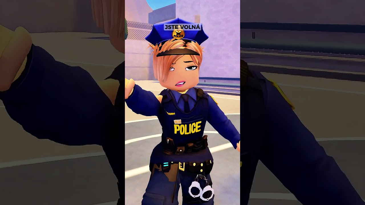 PŘESTOŽE ZACHRÁNILA POLICISTU, STEJNĚ SKONČILA VE VĚZENÍ 😭💔 #roblox