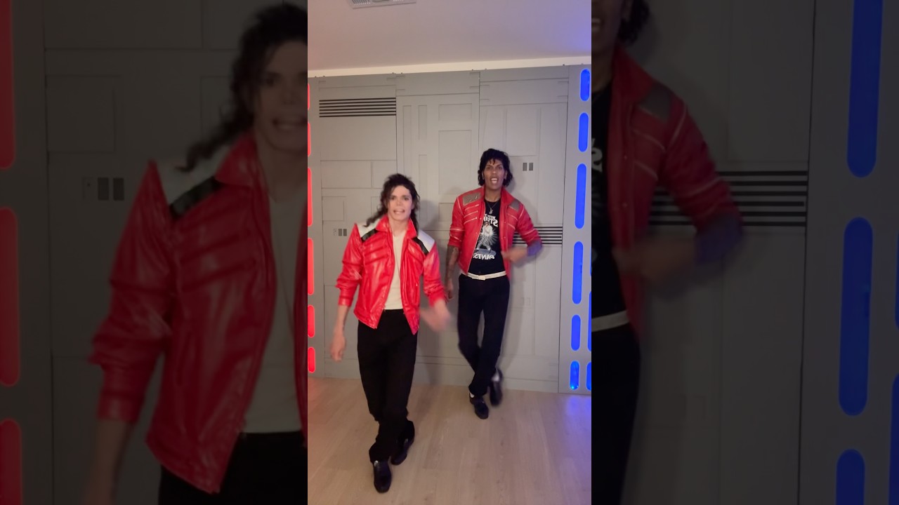 This was crazy two different eras @michael #fabiojackson #michaeltrapson #beatit #michaeljackson