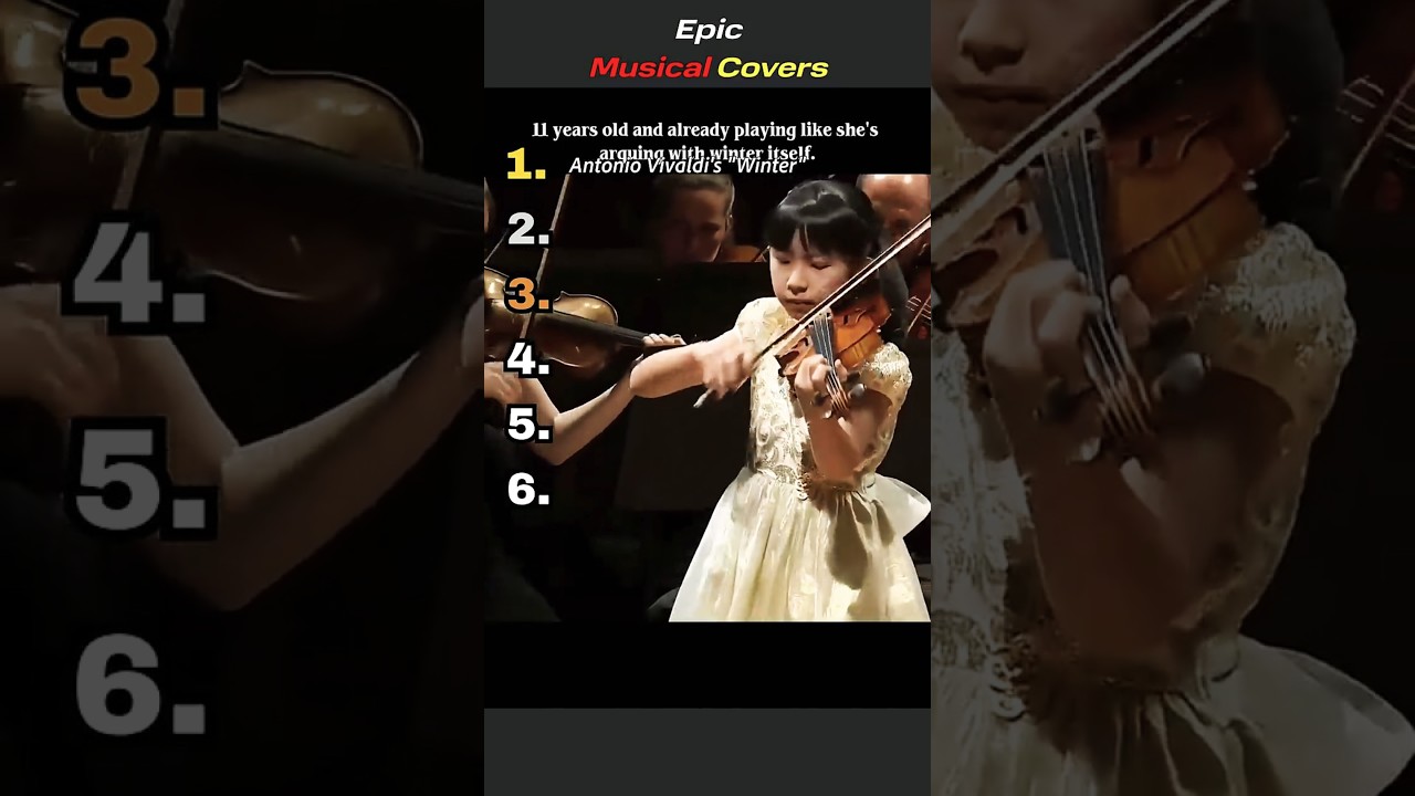 THE BEST MUSICAL INSTRUMENTS COVERS IN THE WORLD 🤯 #violin #epic #musicshorts #piano #flute