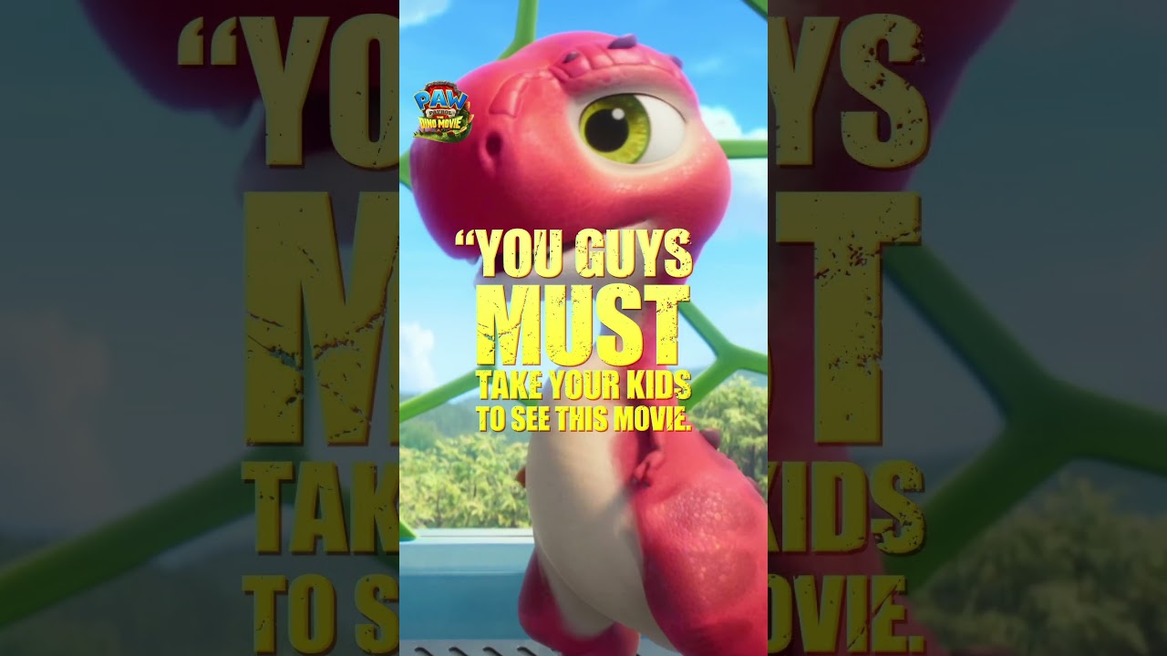 Parents, it's a must! 🐾 🍿 🦖 #PAWPatrolMovie is in theatres everywhere. Get tickets now!