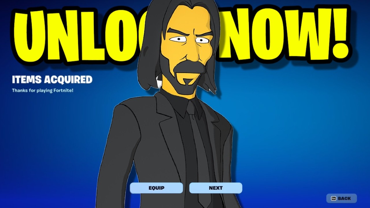 HOW TO GET SIMPSONS JOHN WICK SKIN STYLE FOR FREE IN FORTNITE! (SIMPSONIFIED JOHN WICK)