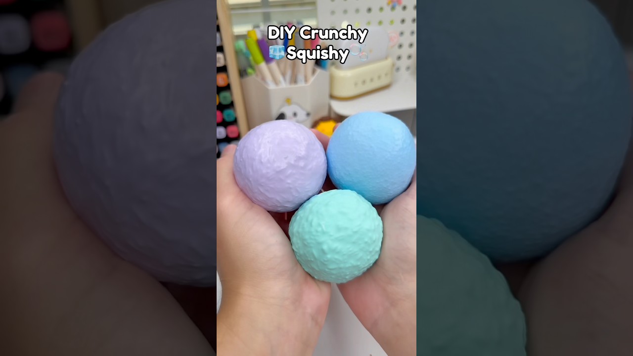 🫧Fiy Crunchy Squishy💡!? #diysquishy #papercrafts #cutecrafts #diy #crafts
