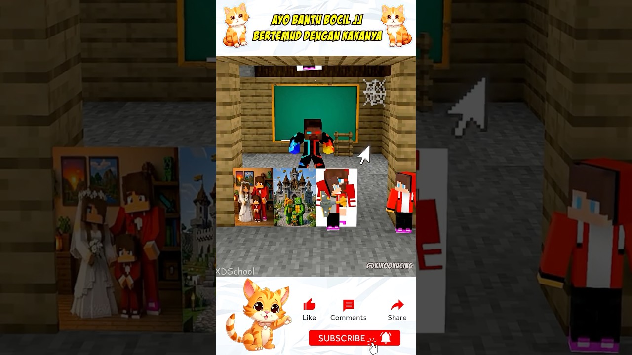 Ayo bantu Bocil JJ bertemu Kakanya guys!!😱#shorts #minecraft