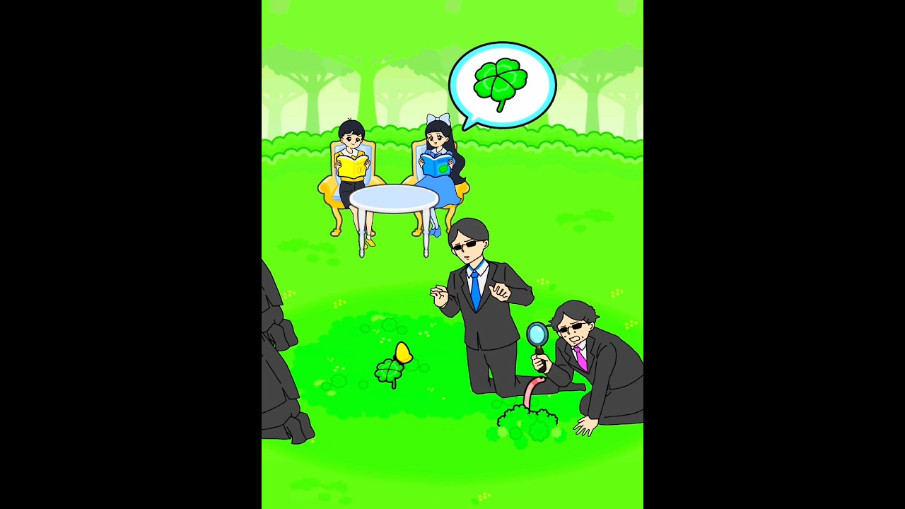 Help girl she misunderstood the five leaf clover🍀 #shorts #gaming #youtubeshorts #viralshorts