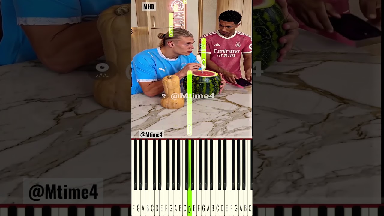 Bellingham Knew Haaland Was Hiding Something 😳👀 - Piano #parody #football #haaland