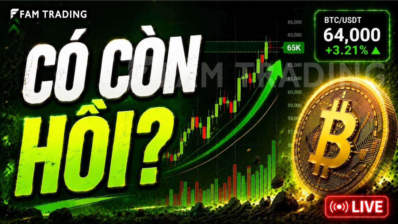 BTC HÔM NAY: 64K - CÓ CÒN HỒI? | Phân Tích Crypto Live