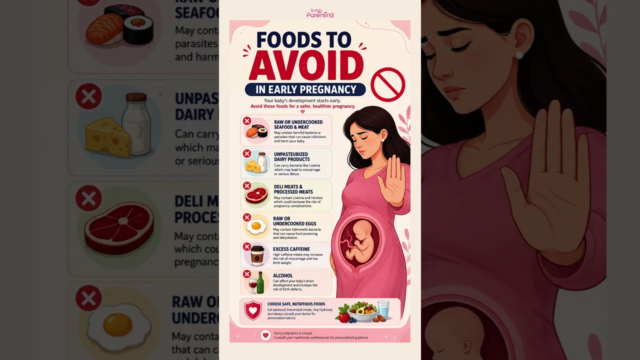 6 Foods to AVOID in Early Pregnancy