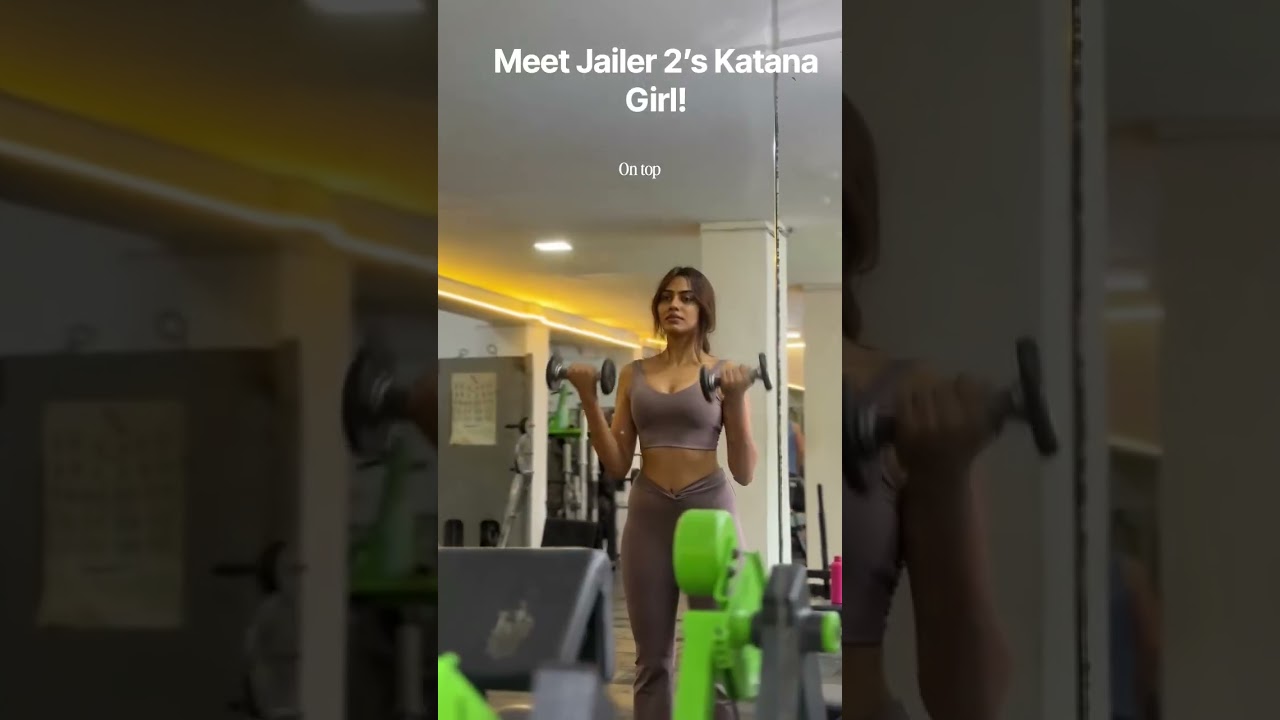 💪🔥 Apeksha Porwal’s Fitness Mode ON! 😍🏋️‍♀️ | Jailer 2 Katana Girl’s Workout Routine 👑🎬