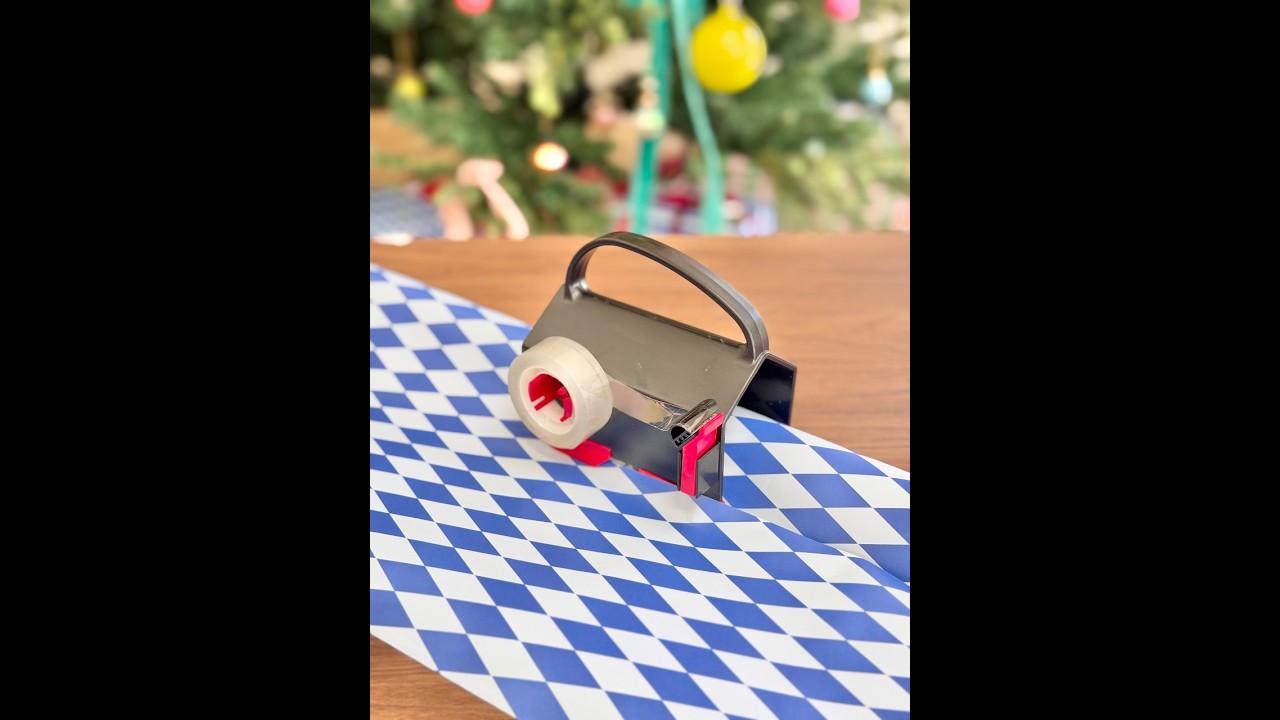 For the girls who dread wrapping ten gifts in one night🎁 #giftwrapping #christmaswrappinghacks