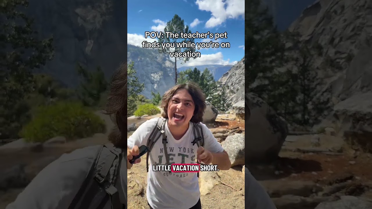 POV: The teacher’s pet finds you while you’re on vacation #pov #school #comedy #satire #teacherspet