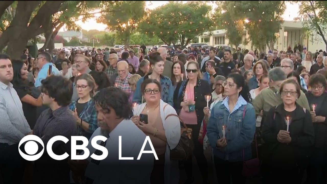 Community holds vigil for victims of Chatsworth bus and NBC LA helicopter crashes