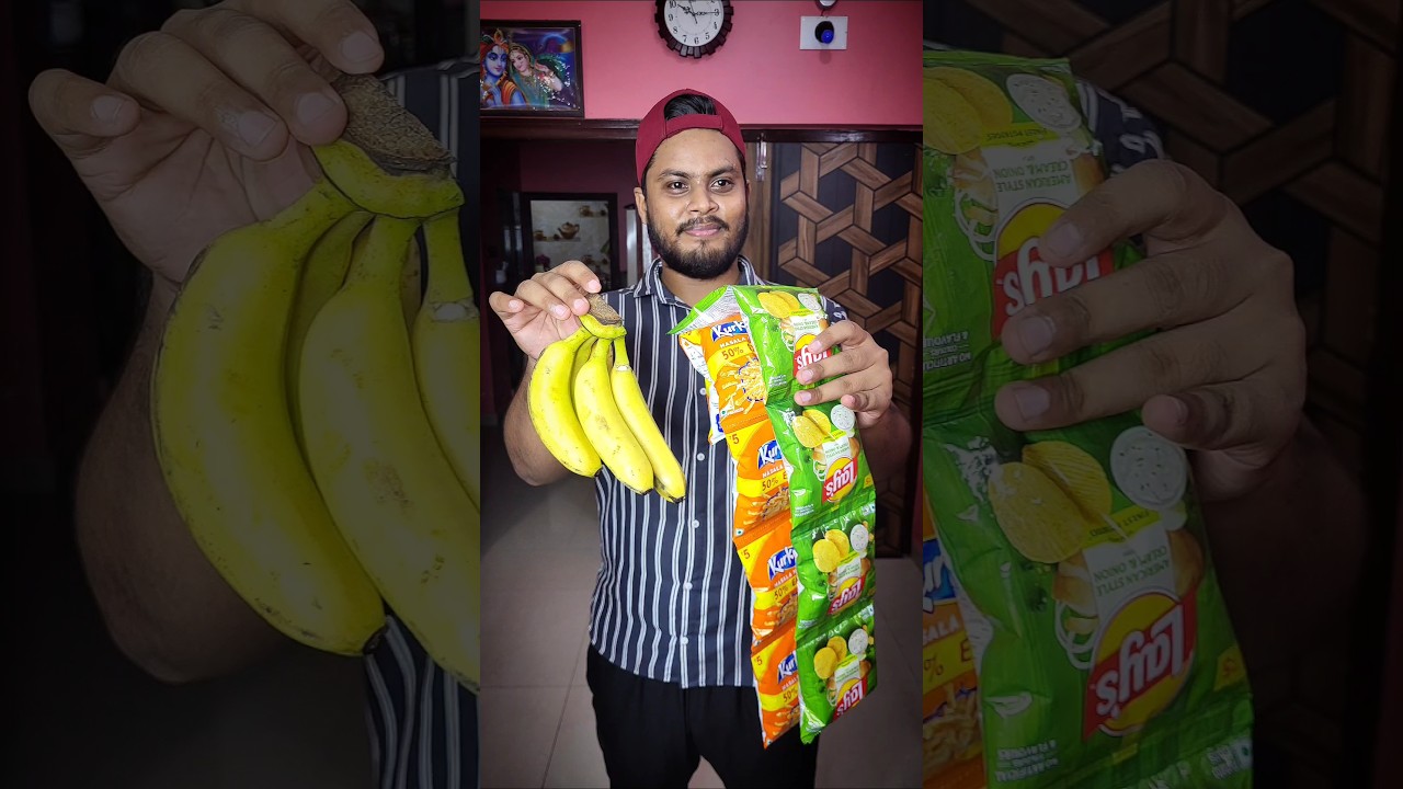 Chhutkir Jonno 🍌 Banana Ice-Cream Banalam 😋👌#food #shorts #cooking #tranding