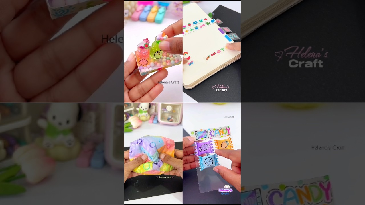4 Creative Craft Ideas 🤩 #diy #shorts #craft #diyideas #helenascraft