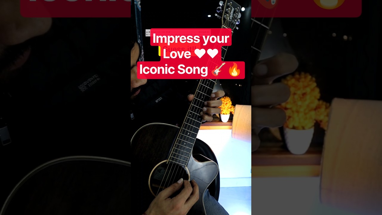 Iconic Old Romantic Song ❤️ - Super Easy Guitar Tabs 🔥 - Impress Your Love - Ye Raatein ye Mausam