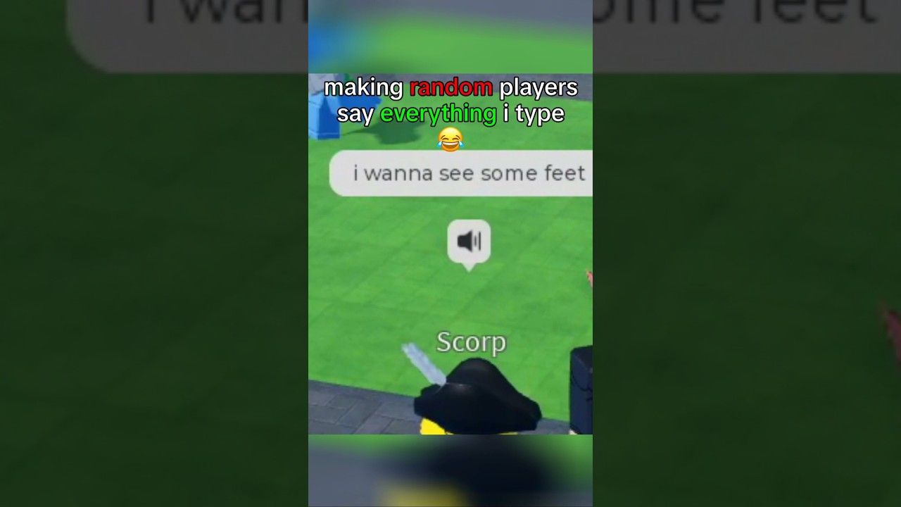 I MADE HIM SAY WHATEVER I TYPE IN ROBLOX... 🤣 #roblox #mm2 #funny #gaming