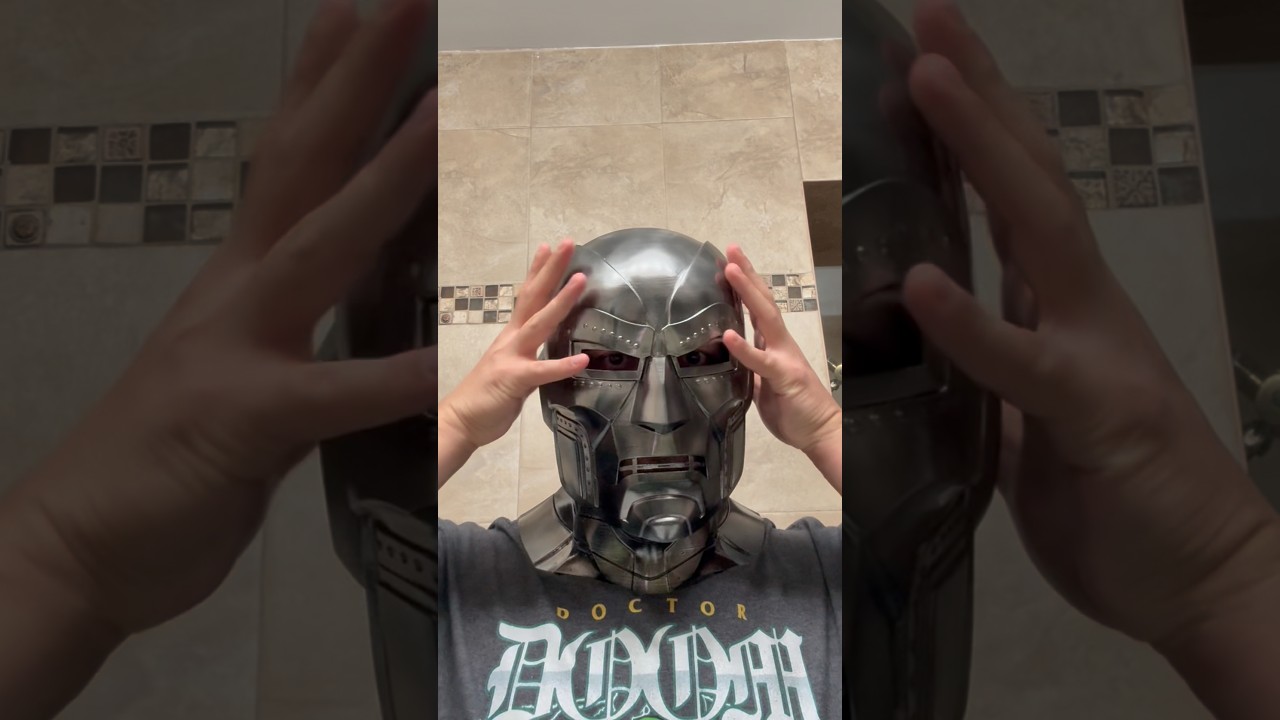 Which Doctor Doom mask is better: fewer or more rivets? #3dprinting #cosplay #marvel #doomsday #do3d