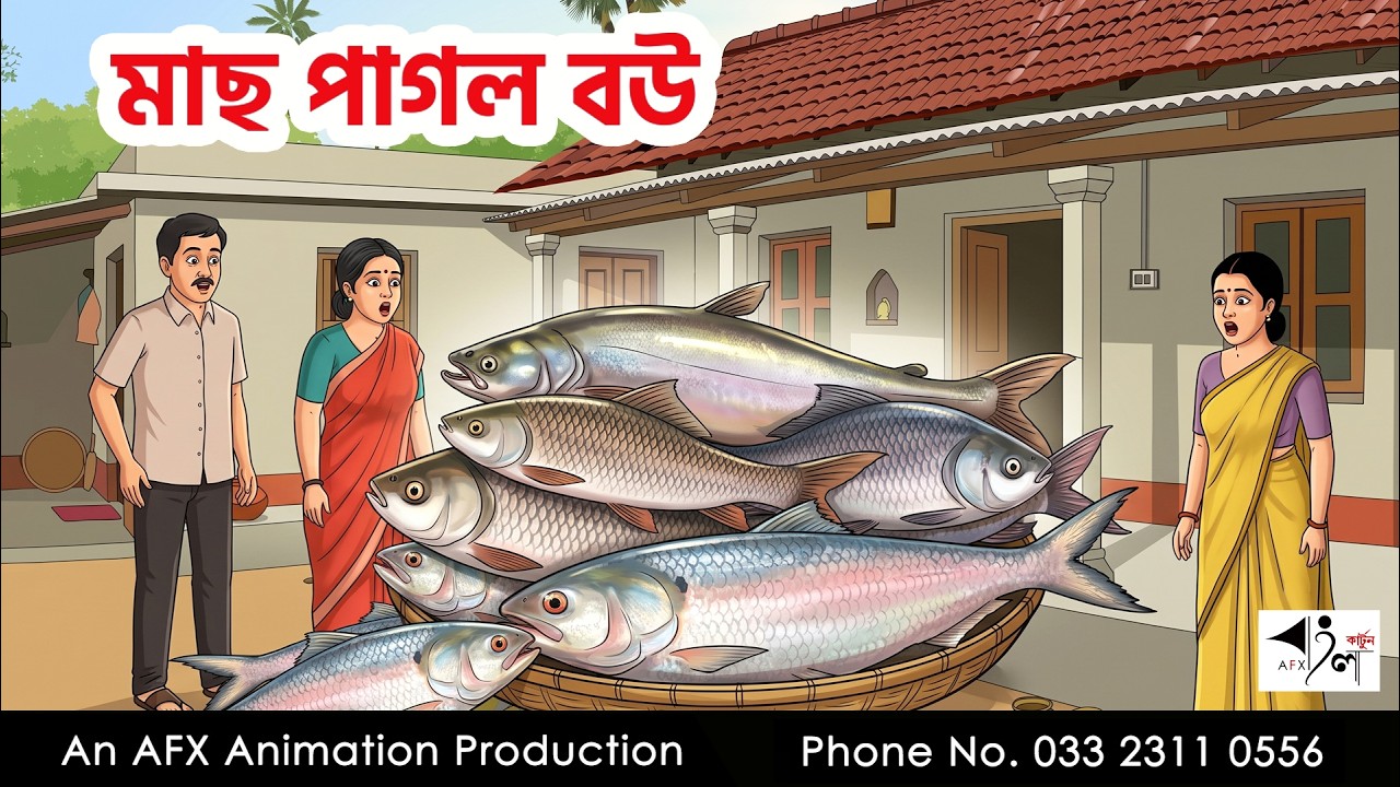 মাছ পাগল বউ I Bangla Cartoon | বাংলা কার্টুন  | Thakumar Jhuli | AFX Animation