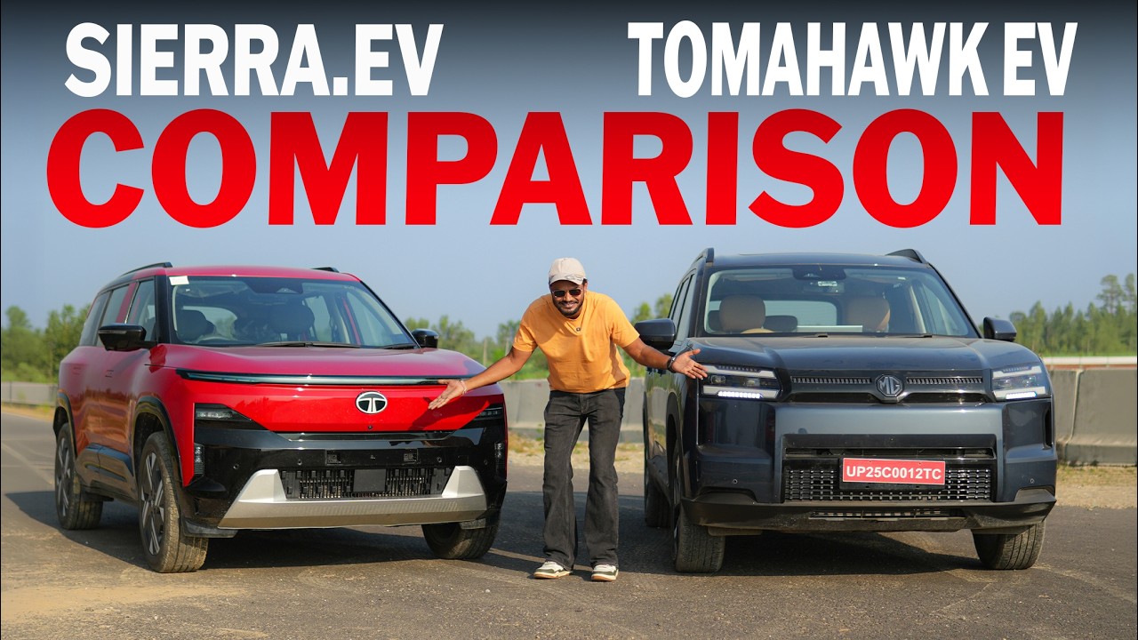 MG Tomahawk EV vs Tata Sierra EV | Kaunsi Electric SUV Hai Best? Range, Features & Price Comparison