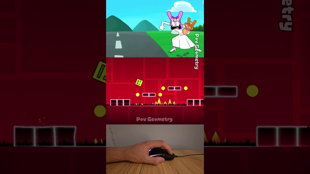 Bride Pinki Sprunki x Geometry Dash #gaming #sprunki #shorts