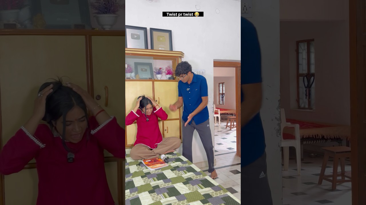 Twist par twist 😭😂#comedy #sister #bhai #siblings #funnyreel #viral #twist #explore #entertainment