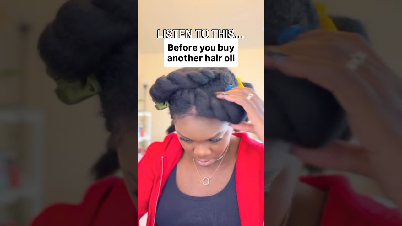 See description for oils used #shorts #naturalhair #naturalhairroutine #naturalhaircare