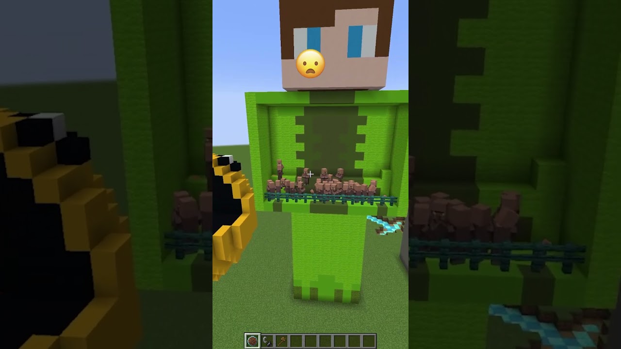 Past Restorer Mod vs Filling Pitholes Emoji Reaction #shorts #minecraft #meme