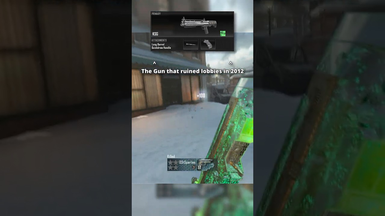 ksg with long barrel + quickdraw = ez #callofduty #nostalgia