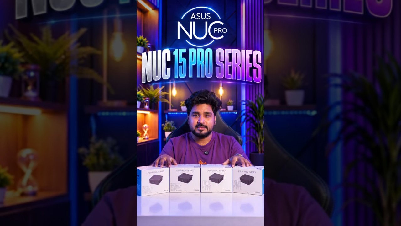 ASUS NUC 15 Pro Mini PC | Core Ultra Series 2, Wi-Fi 7 & Up to 96GB RAM