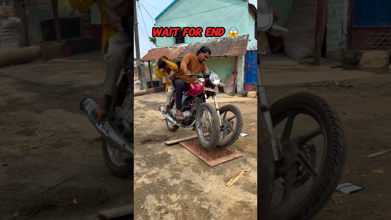 Bike Wheel Experiment 💥🚀 #subscribe #youtube #motorcycle #bikerider #ktm #funny #shorts
