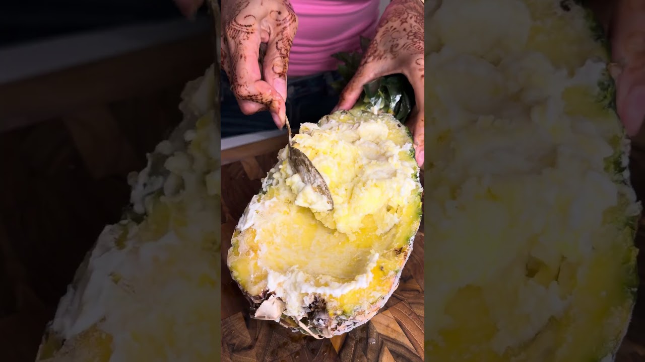 2 Ingredient Dole Whip 🍍 #viral