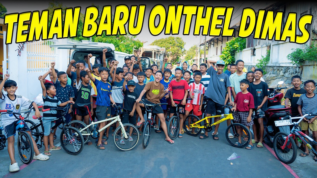 DIMAS BALAP SEPEDA ONTHEL BARENG TEMAN BARUNYA..SIAPA PALING CEPAT?🔥🔥
