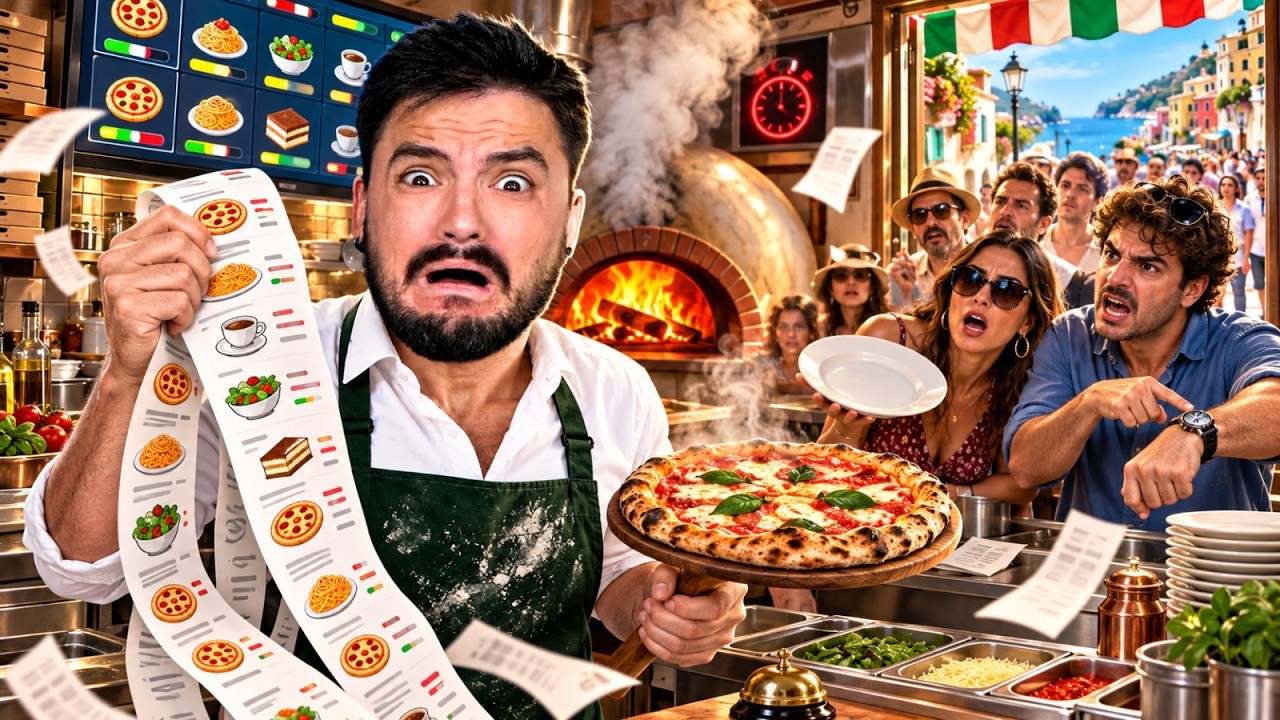 ABRI UMA PIZZARIA NA ITÁLIA, MAS NÃO FALO A LÍNGUA!